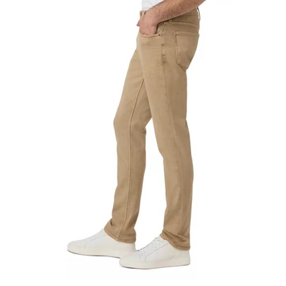 Paige Lennox Slim Fit Jeans Men’s 30x33 Tan Stretch Denim Vintage Light Oak - Picture 3 of 10